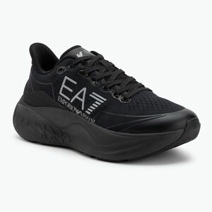 EA7 Emporio Armani Wave Cracking teljes fekete / ezüst cipő (Wave Cracking X8X245-XK442-MC270) kép