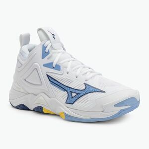 Röplabda cipő Mizuno Wave Momentum 3 Mid fehér/bellwether kék/belair kék (Wave Momentum 3 Mid V1GA231797) kép