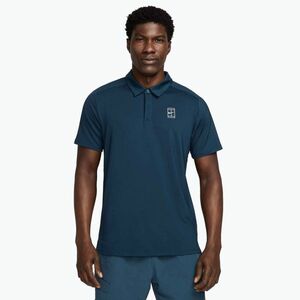 Férfi Nike Court Dri-Fit Advantage tenisz póló póló armory navy / fehér / fehér (Court Dri-Fit Advantage FZ6907-478) kép