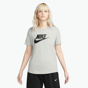 Női Nike Sportswear Club Essentials Logo sötétszürke szürke bőr/fekete póló (Sportswear Club Essentials Logo DX7906-063) kép