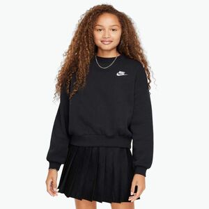 Nike Sportswear Club Fleece fekete/fehér gyermek melegítőfelső (Sportswear Club Fleece FZ9244-010) kép