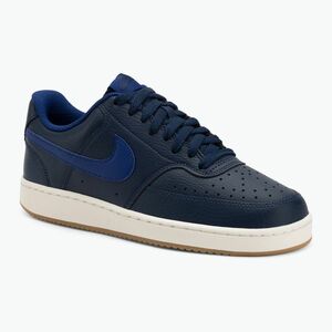 Férfi Nike Court Vision Low éjfekete tengerészkék/mély királykék/vitorla cipő (Court Vision Low CD5463-400) kép