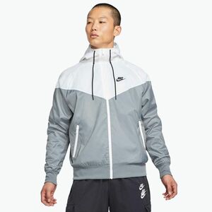 Férfi Nike Sportswear Windrunner dzseki füstszürke/fehér/fekete/füstszürke/fekete (Sportswear Windrunner DA0001-084) kép