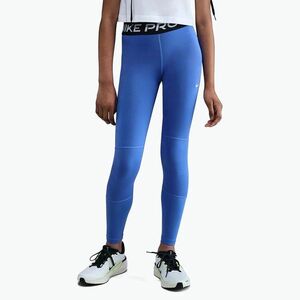 Nike Pro Dri-FIT üstökös kék/fekete/fehér gyermek leggings (Pro Dri-FIT DA1028-412) kép