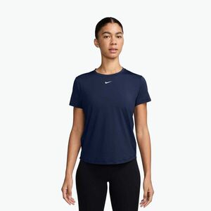 Női edzőpóló Nike One Classic Dri-Fit midnight navy/fehér (One Classic Dri-Fit IB9408-410) kép