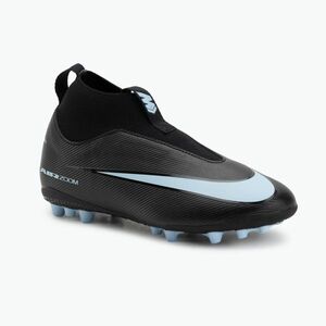 Gyermek futballcipő Nike Mercurial Superfly 10 Academy AG fekete/jeges kék (Mercurial Superfly 10 Academy AG FQ8308-001) kép