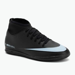 Gyermek focicipő Nike Mercurial Superfly 10 Club fekete/jeges kék (Mercurial Superfly 10 Club FQ8320-001) kép