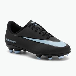 Gyermek focicipő Nike Mercurial Vapor 16 Club FG/MG fekete/jeges kék (Mercurial Vapor 16 Club FG/MG FQ8286-003) kép
