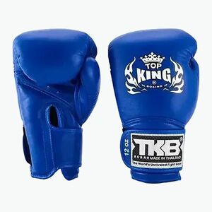 Top King Muay Thai Super kék boxkesztyűk (Muay Thai Super TKBGSV-BU) kép