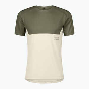 Férfi futópóló SCOTT Endurance Tech hay green/cotton white (Endurance Tech 421345) kép