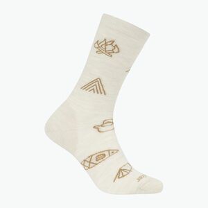 Icebreaker női zokni Merino Ultralight Crew Camp Ess ecru heather/sand (Merino Ultralight Crew Camp Ess IB0A574D0IW1) kép