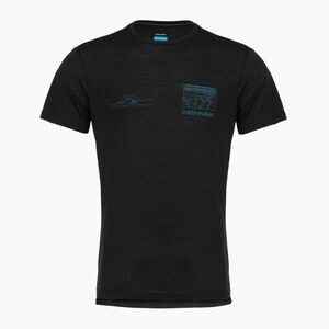 Férfi póló icebreaker Merino Blend 125 Cool-Lite Sphere Trail fekete (Merino Blend 125 Cool-Lite Sphere Trail IB0A57CN0011) kép