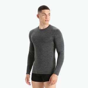 Férfi termikus hosszú ujjú póló icebreaker Merino 150 Anatomica Crewe jet heather (Merino 150 Anatomica Crewe IB1030320111) kép