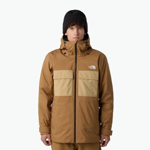 Férfi snowboard dzseki The North Face Fourbarrel Triclimate utility barna/khaki (Fourbarrel Triclimate NF0A7WYFWK21) kép
