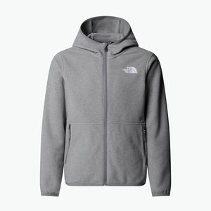 Gyerek polárpulóver The North Face Teen Glacier Full Zip Hoodie mid grey heather (Teen Glacier Full Zip Hoodie NF0A8CVFCQI1) kép