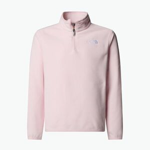 Gyermek polár pulóver The North Face Teen Glacier 1/4 cipzár pale blossom (Teen Glacier 1/4 Zip NF0A8CVGBP61) kép