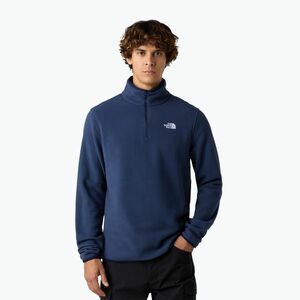 Férfi gyapjú pulóver The North Face Glacier Fleece 1/4 Zip csúcs navy (Glacier Fleece 1/4 Zip NF0A8D0Q8K21) kép
