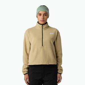 Női pulóver The North Face Glacier Fleece 1/2 Zip Short khaki kő (Glacier Fleece NF0A8D2CLK51) kép