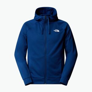 Férfi The North Face Reaxion 2.0 kapucnis teljes cipzáras kombi kék sötét selyemfekete pulóver (Reaxion 2.0 Hooded Full Zip NF0A8DVYYKY1) kép