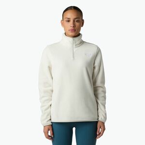 Női gyapjú pulóver The North Face Glacier Fleece 1/4 Zip fehér dune (Glacier Fleece 1/4 Zip NF0A8D2JQLI1) kép