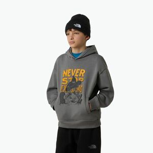 Gyerek pulóver The North Face Sports Oversized Hoodie Graphic smoked pearl (Sports Oversized Hoodie Graphic NF0A8EAM0UZ1) kép