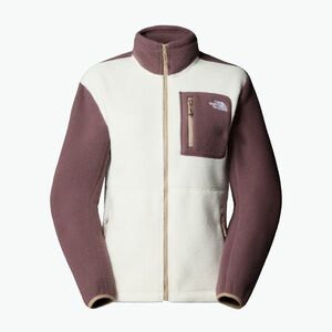 Női gyapjú pulóver The North Face Yumiori Full Zip fehér dune/tawny kvarc (Yumiori Full Zip NF0A8E88EWO1) kép