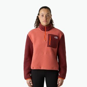 The North Face női Yumiori 1/4 Zip pulóver mars por/sumak/solar flare (Yumiori 1/4 Zip NF0A8E89EOW1) kép