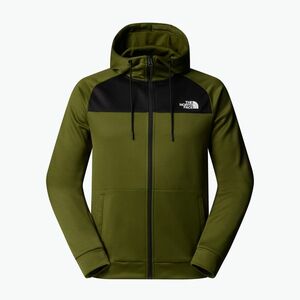 Férfi pulóver The North Face Reaxion Fleece Full Zip Hoodie erdőzöld/fekete (Reaxion Fleece Full Zip Hoodie NF0A8CNPDIW1) kép