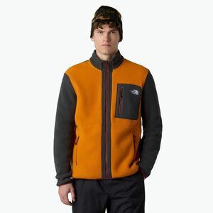 Férfi The North Face Yumiori Full Zip pulóver achát narancs/aszfalt szürke (Yumiori Full Zip NF0A883REOD1) kép