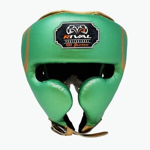 Rival RHG100 Professzionális fejvédő zöld/arany bokszsisak (RHG100 Professional Headgear RHG100-GREEN/GOLD) kép