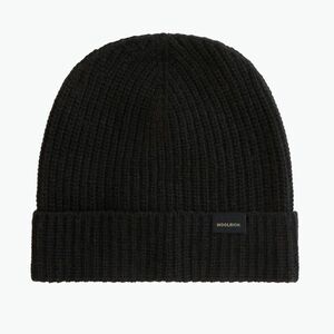 Férfi téli sapka Woolrich Knitted Ribbed Beanie black (Knitted Ribbed Beanie CFWOAC0331MRUF0659) kép