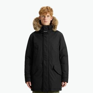 Férfi Woolrich Polar magas nyakú szőrme kabát fekete (Polar High Collar Fur CFWOOU0486MRUT0001) kép