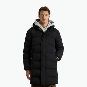 Férfi Woolrich Matt Stretch Hosszú Puffer dzseki fekete (Matt Stretch Long Puffer CFWOOU2089MRUT3107) kép