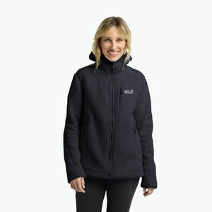 Női polár pulóver Jack Wolfskin Cradle Mountain Pile Full Zip phantom (Cradle Mountain Pile Full Zip A65442_6350) kép