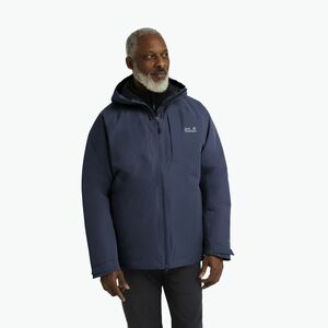 Férfi pehelydzseki Jack Wolfskin Icecape 2L Down Ins Rds midnight sky (Icecape 2L Down Ins Rds A65299_C0412_A14) kép