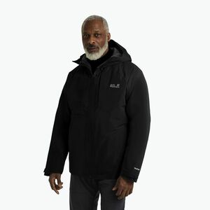 Férfi pehelydzseki Jack Wolfskin Icecape 2L Down Ins Rds black (Icecape 2L Down Ins Rds A65299_6000_A08) kép