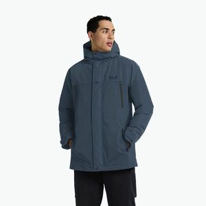Férfi bélelt dzseki Jack Wolfskin Glacier Shield aluminium kék (Glacier Shield A65021_C0539_A12) kép