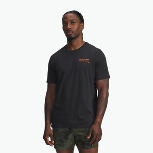 Férfi edzőpóló Under Armour Project Rock Q4 1 black/orange base (Project Rock Q4 1 6005034-002) kép