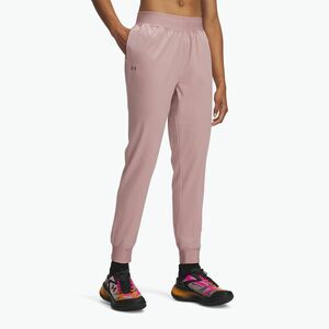 Női edzőnadrág Under Armour Sport High Rise Woven tourmaline pink/maroon mist (Sport High Rise Woven 1382727) kép