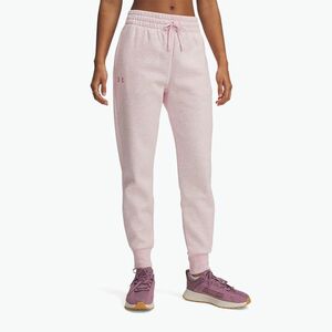 Női nadrág Under Armour Rival Fleece prime pink light heather/prime pink (Rival Fleece Joggers 1379438-649) kép