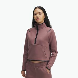 Női tréningpulóver Under Armour Unstoppable Fleece HZ maroon mist/black (Unstoppable Fleece HZ 6003671-651) kép