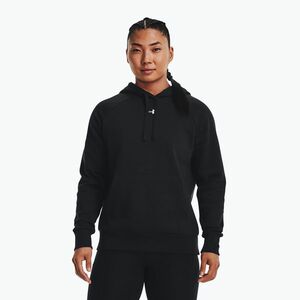 Női pulóver Under Armour Rival Fleece Hoodie fekete/fehér (Rival Fleece Hoodie 1379500-001) kép