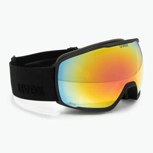 Síszemüveg UVEX Victorious V black matt/vario rainbow mirror (Victorious V 55/0/189/2230/UNI) kép