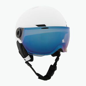Gyerek sísisak UVEX Rocket Visor Jr white/black matte/mirror blue/smoke (Rocket Visor Jr 56/6/263/10/03) kép