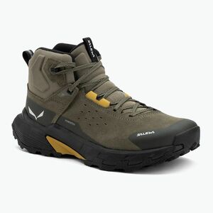 Férfi túracipő Salewa Pedroc 2 Leather Mid PTX faded green/dark olive (Pedroc 2 Leather Mid PTX 00-0000061461) kép