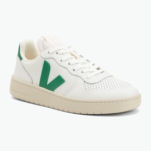 Női cipő VEJA V-10 Prime white/emerald (V-10 Prime VI0220849B400) kép