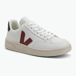 Női cipő VEJA V-12 Leather white/marsala/nautical (V-12 Leather XD0201955A390) kép