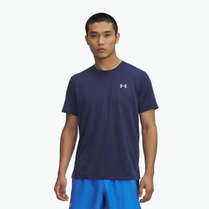 Férfi futópóló Under Armour UA Launch washed navy/reflective (UA Launch 1382582-403) kép