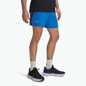 Férfi futó rövidnadrág Under Armour Launch 5" blue atlantis/washed navy/reflective (Launch 5" 1382617-402) kép