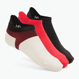Férfi zokni Under Armour Dry Run Lite No Show 3 pár stone/racer red/reflective (Dry Run Lite No Show 1386237-279) kép